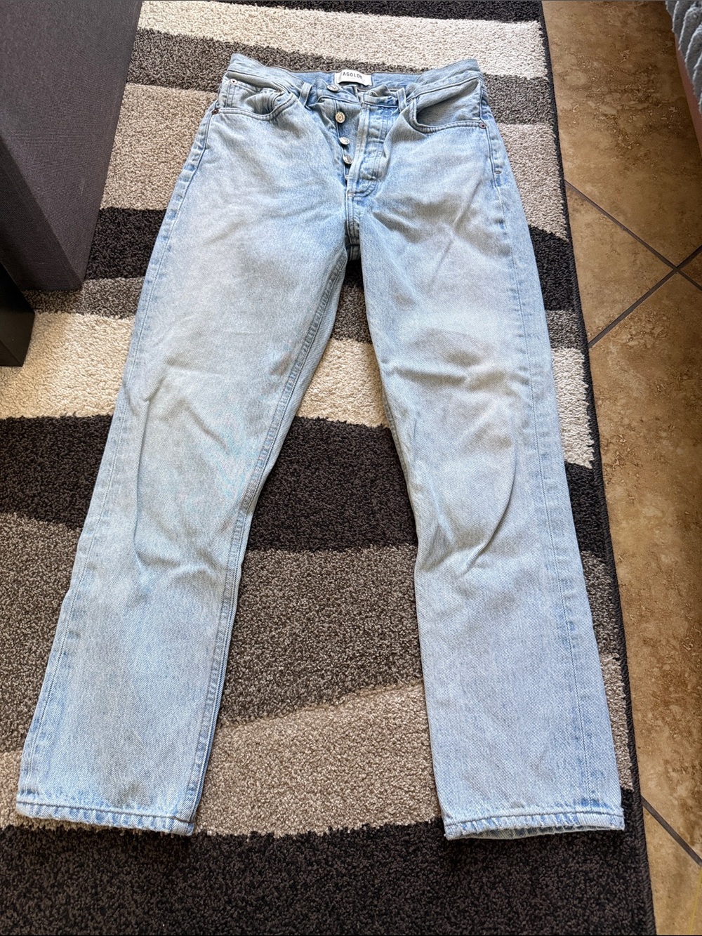 Agolde Riley High Rise straight crop Jeans